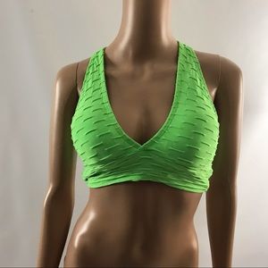 Mari Aquino Women’s Bralette Size M Women Bra Lime